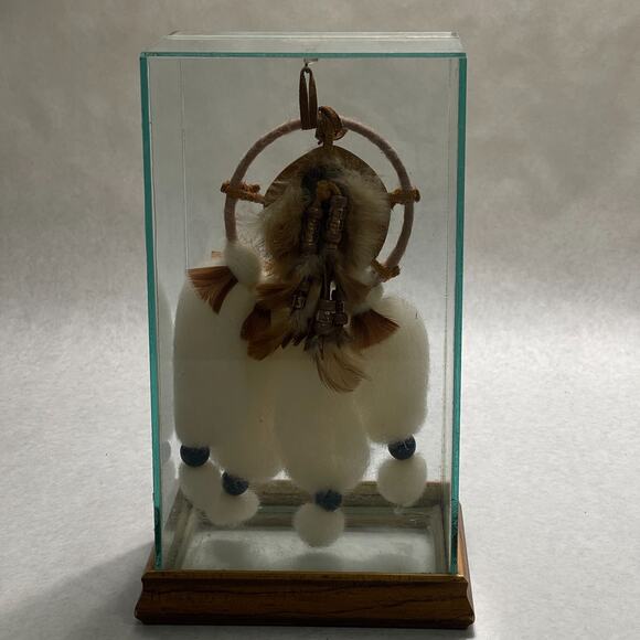Native American Indian Mandella Hanging Dream Catcher Glass Case Gift - Picture 5 of 8